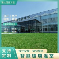 無土栽培玻璃溫室 智能農(nóng)業(yè)種植大棚 現(xiàn)代化全自動大棚 玻璃大棚