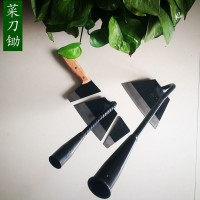全鋼菜刀鋤鏟草小鋤頭老式戶外松土鋤家用種菜開荒長(zhǎng)柄鋤除草神器